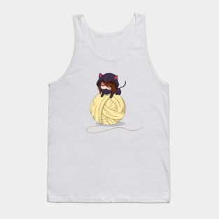 maria kennen cat on yarn ball Tank Top